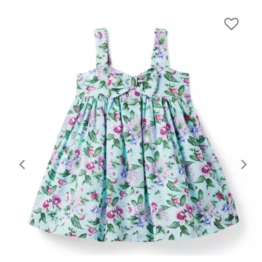 Girls Janie and Jack Dress Size 8 Blue Floral